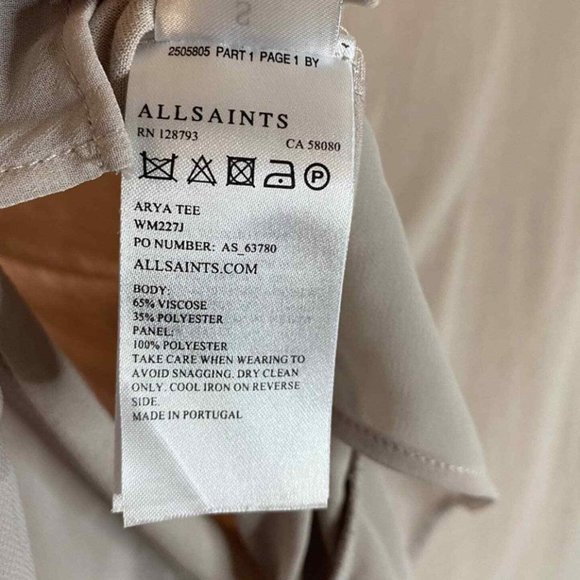 ALL SAINTS ARYA TIERED SLEEVELESS TOP - Picture 4 of 5